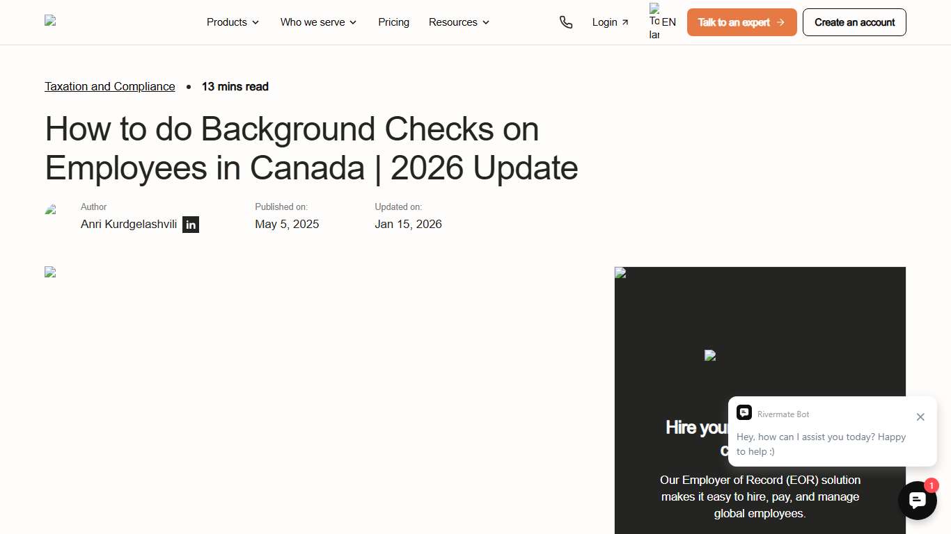 How to do Background Checks on Employees in Canada 2026 Update